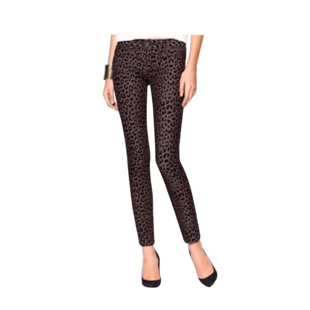 Free People Leopard Velvet jeans NWOT size 31🔥🔥